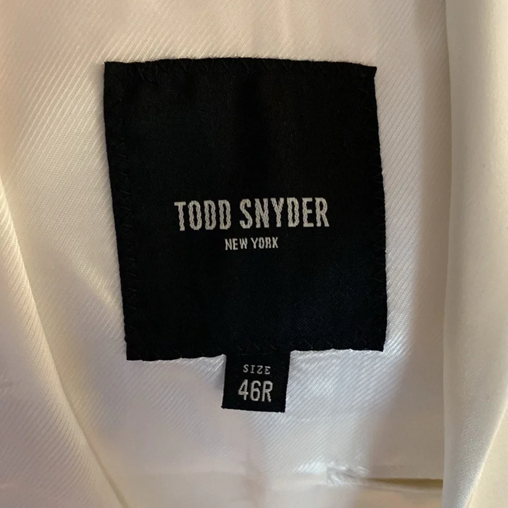 Todd Snyder Ivory Shawl Collar Tuxedo Jacket Sz 46R. NWT See Pictures.